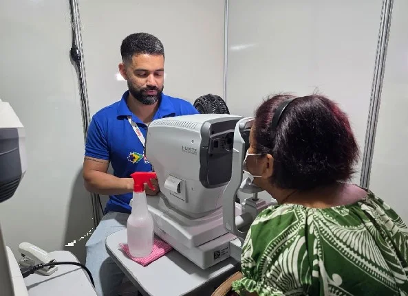 Carreta de Oftalmologia em São Gonçalo do Amarante já fez 750 atendimentos e opera com 80 cirurgias de catarata por dia