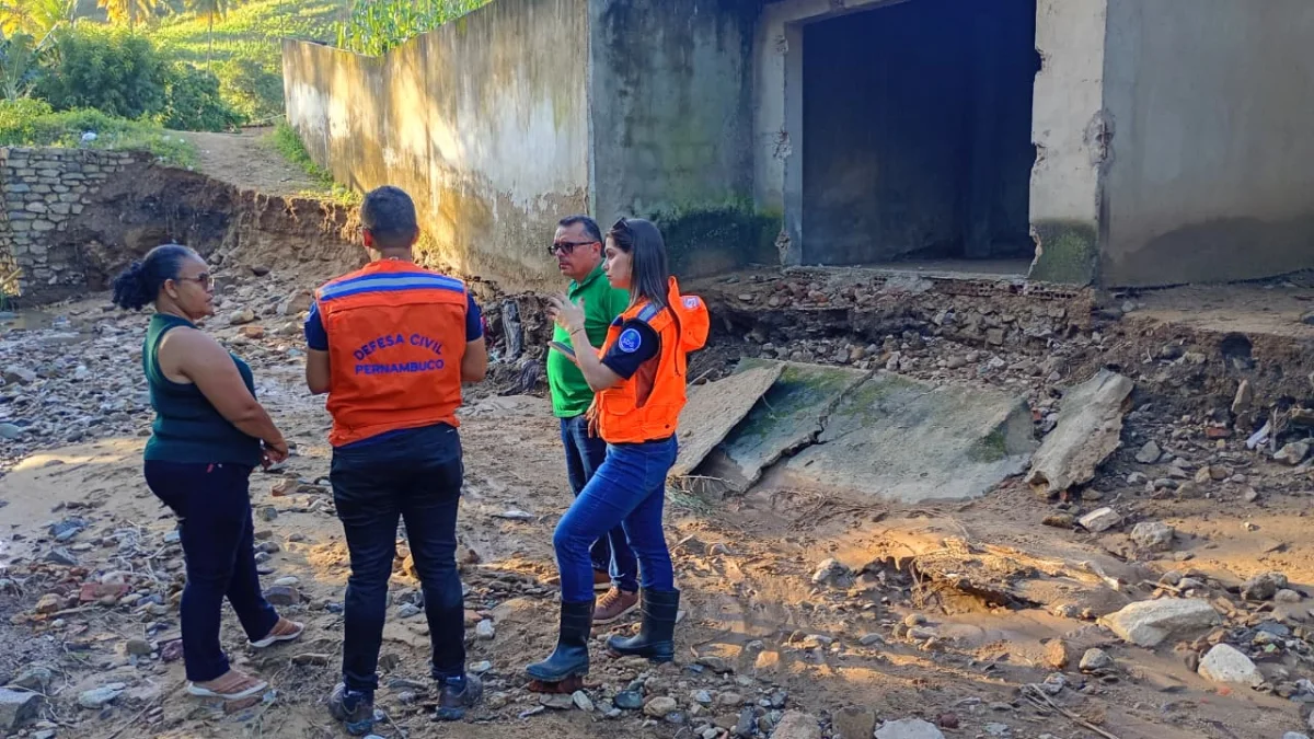 Mata Norte de PE tem 2.166 pessoas afetadas pelas chuvas e recebe reforço da Defesa Civil