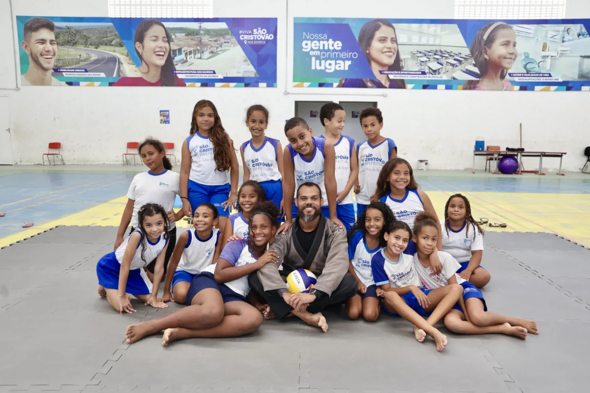 Escola de Esportes de São Cristóvão inclui jiu-jitsu e atende mais de 200 alunos da rede municipal