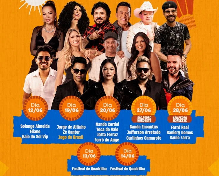 Guarabira: ‘Junho em Guarabira’ começa nesta sexta com Solange Almeida e Eliane