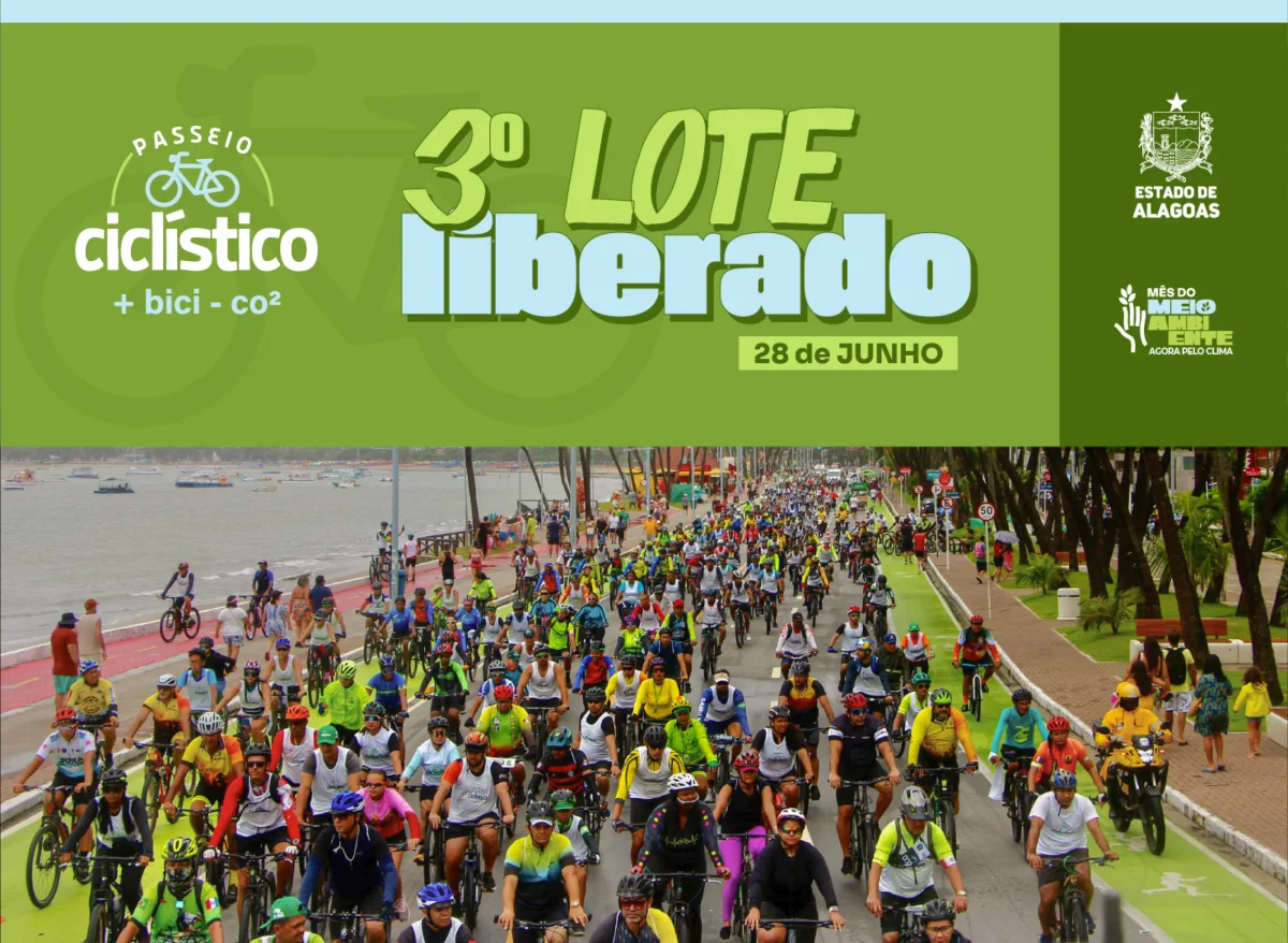 Passeio Ciclístico do IMA/AL em Maceió tem novo lote de inscrições abertas para o dia 28