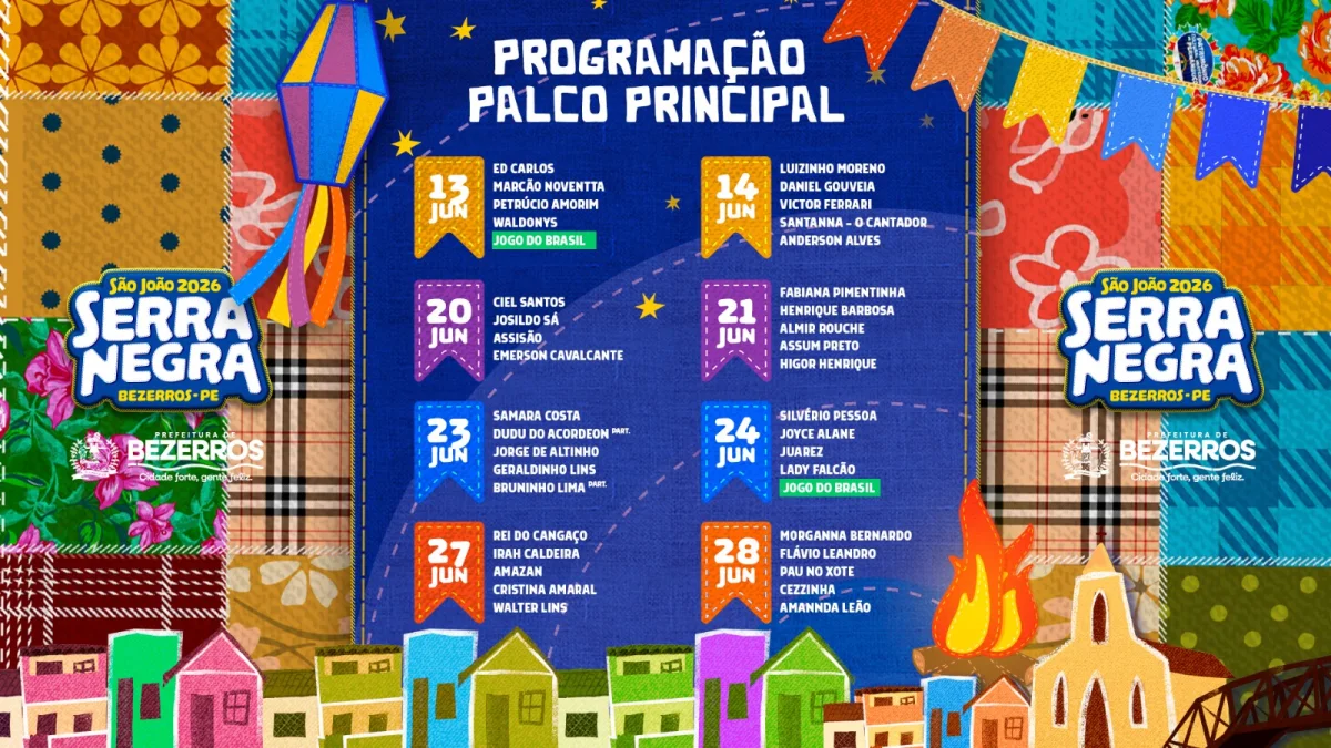 São João na Serra Negra 2026: confira a programação completa em Bezerros