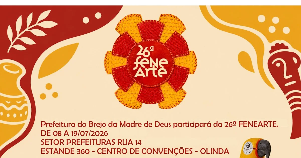 Brejo da Madre de Deus expõe artesanato local na Fenearte 2026