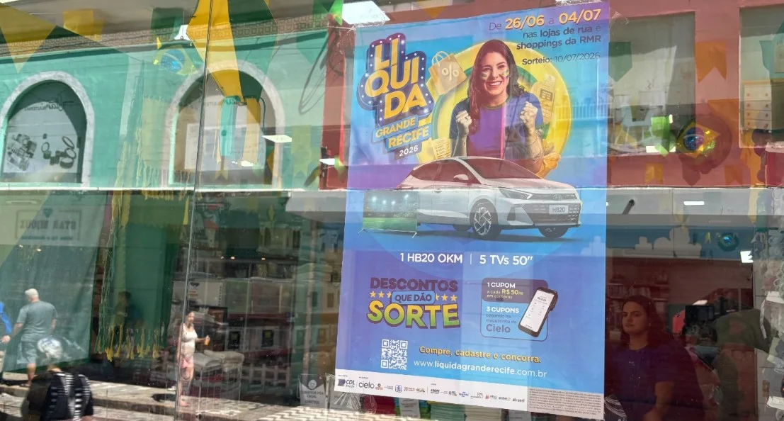Liquida Grande Recife distribui cupons para sorteio de carro e TVs até sábado