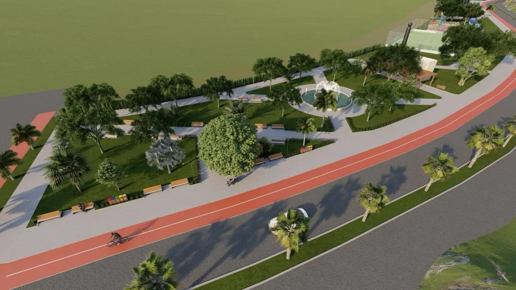 Macaíba assina ordem de serviço para reforma de praça